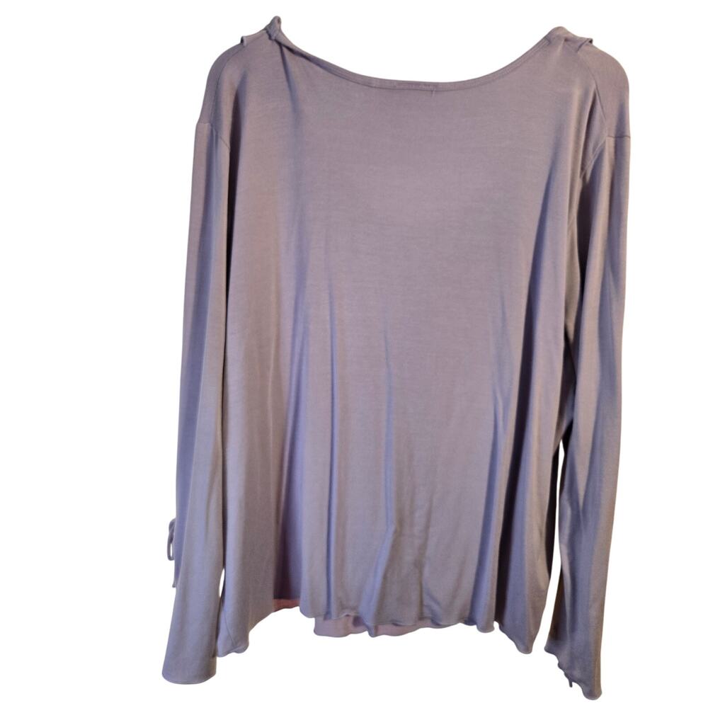 CLIO II 2X Light Puple/Violet/Lavender Ruffle Top [0347] - Picture 2 of 11